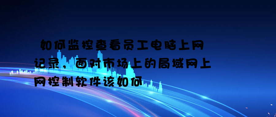 如何监控查看员工电脑上网记录，面对市场上的局域网上网控制软件该如何